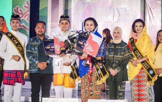 Bupati Gresik Fandi Akhmad Yani menghadiri Grand Final Pemilihan Duta Cak Yuk Gresik 2025