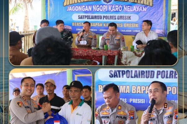 Kapolres Gresik Serap Keluhan Nelayan Pesisir, Salurkan Bantuan dan Perkuat Keselamatan Laut Lewat Program Jangkar