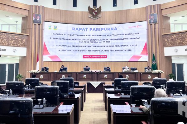 DPRD KBB Gelar Rapat Paripurna Laporan Badan Anggaran Hasil Pembahasan Perubahan KUA serta Perubahan PPAS Tahun Anggaran 2026